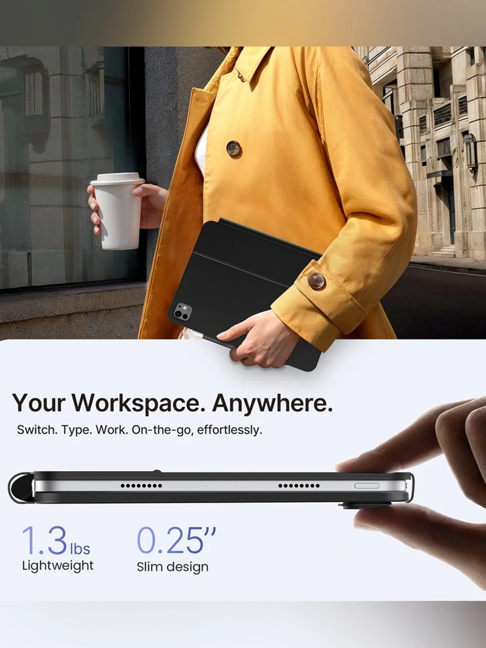Magnetic typecase For 13’ iPad